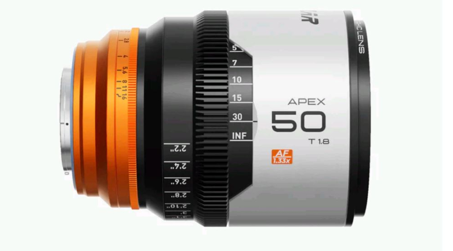 Objectif anamorphique 50mm 1.33X auto-focus E-mount APS-C Apex