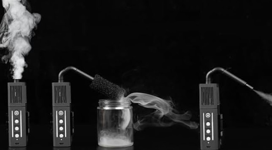 Machine Genie Ninja à triple effets: Fumée, glace sèche et vapeur 