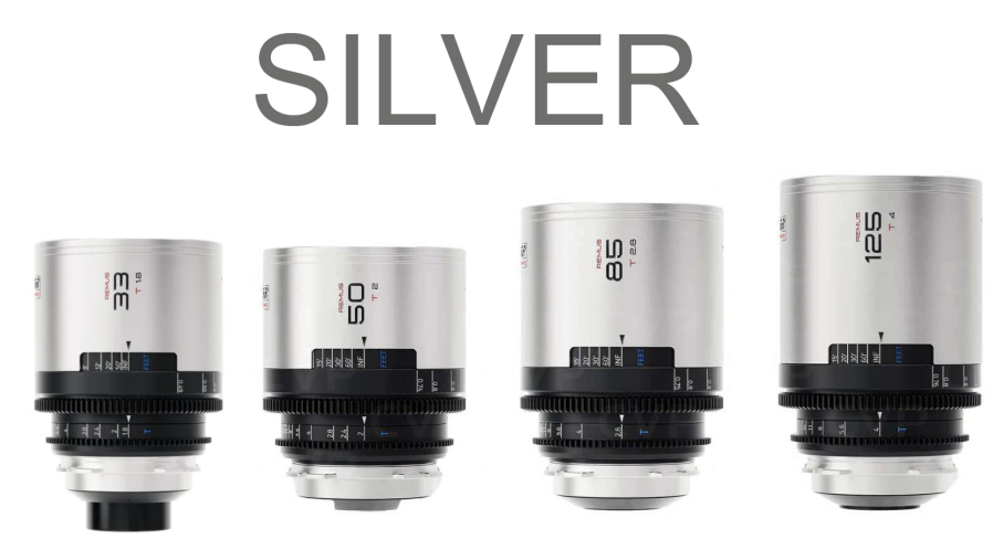 Kit de 4 Objectifs anamorphique BLAZAR Remus SILVER (33,50,85 ET 125MM)